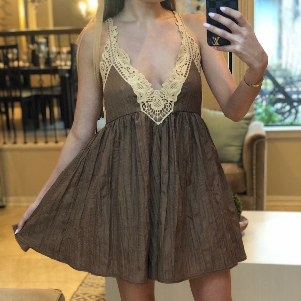 Free People backless dress